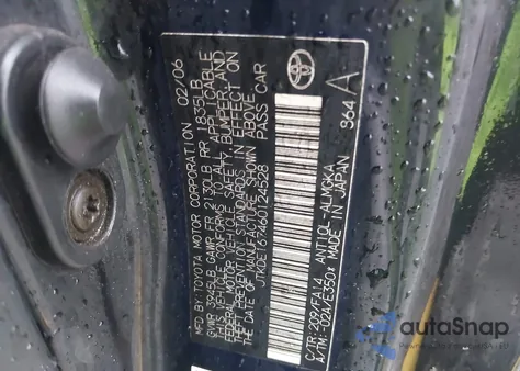 2006 Scion Tc из США, поврежденный, VIN JTKDE167460124528